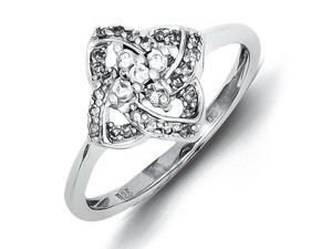Sterling Silver Diamond Ring - Promise Ring - Size 7 Sterling Silver Diamond Ring - Promise Ring - Size 7