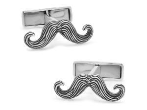 I Moustache You A Question Sterling Cufflinks I Moustache You A Question Sterling Cufflinks