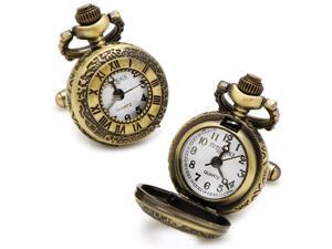 Antique Gold Roman Numerals Pocket Watch Cufflinks Antique Gold Roman Numerals Pocket Watch Cufflinks