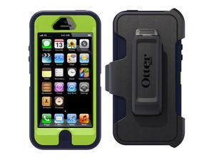 OtterBox Defender Series Hybrid Case & Holster for iPhone 5/5S - Retail Packaging - Punk Blue OtterBox Defender Series Hybrid Case & Holster for iPhone 5/5S - Retail Packaging - Punk Blue