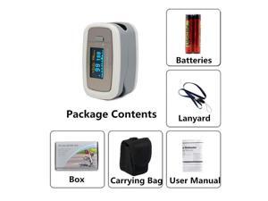 Nubee® NUB-50D1 Pulse Oximeter Finger Pulse Blood Oxygen SpO2 Monitor w/ carring case, landyard & Battery FDA CE Approved - White Nubee® NUB-50D1 Pulse Oximeter Finger Pulse Blood Oxygen SpO2 Monitor w/ carring case, landyard & Battery FDA CE Approved - White