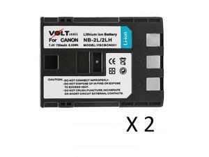 Voltsonic 720mAh Li-Ion Rechargeable Digital Camera Battery for Canon NB-2L / NB-2LH - 2 Pack Voltsonic 720mAh Li-Ion Rechargeable Digital Camera Battery for Canon NB-2L / NB-2LH - 2 Pack