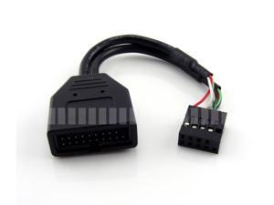 Motherboard Short Cable USB 2.0 9 Pin Female to USB3.0 19 Pin 20 Pin Male Adapter Converter Cable Main Board Installation Internal Cable for DIY PC Computer -OEM Motherboard Short Cable USB 2.0 9 Pin Female to USB3.0 19 Pin 20 Pin Male Adapter Converter Cable Main Board Installation Internal Cable for DIY PC Computer -OEM