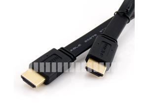 0.5m 1.64Ft Short Flat HDMI Cable HDMI 1.4 Standard HDMI Male to Male Cable HDMI Type A Male to HDMI Type A Male Cable Support 3D with Ethernet for HDTV Flat Plasma TV Display 0.5m 1.64Ft Short Flat HDMI Cable HDMI 1.4 Standard HDMI Male to Male Cable HDMI Type A Male to HDMI Type A Male Cable Support 3D with Ethernet for HDTV Flat Plasma TV Display