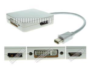 3in1 Mini Displayport DP to HDMI DVI & Displayport DP Adapter Cable Converter Connector for Apple MacBook MacBook Pro Mac Book Air MB418 MB466 MB467 MB470 MC026 MB471 MB604 MB543 MB940 MB990 3in1 Mini Displayport DP to HDMI DVI & Displayport DP Adapter Cable Converter Connector for Apple MacBook MacBook Pro Mac Book Air MB418 MB466 MB467 MB470 MC026 MB471 MB604 MB543 MB940 MB990