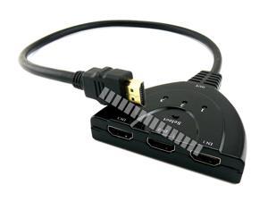 HDMI 3 in 1 Out Switch Cable HDMI 1.4 Support 3D 1080P Downward Compatible HDMI 1.3 HDMI Hub Extension Cable OEM HDMI 3 in 1 Out Switch Cable HDMI 1.4 Support 3D 1080P Downward Compatible HDMI 1.3 HDMI Hub Extension Cable OEM