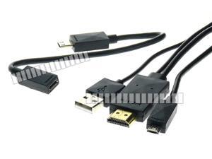 5.9 Ft 1.8M MHL Cable Micro USB to HDMI MHL 1 MHL 2 5 Pin 11 Pin for Samsung Galaxy S5 GS5 Note 3 III LTE S4 S3 S2 Note 1 2 3 HTC to HDTV Plasma Flat TV Display 1080P -OEM 5.9 Ft 1.8M MHL Cable Micro USB to HDMI MHL 1 MHL 2 5 Pin 11 Pin for Samsung Galaxy S5 GS5 Note 3 III LTE S4 S3 S2 Note 1 2 3 HTC to HDTV Plasma Flat TV Display 1080P -OEM