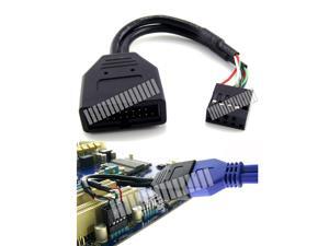 USB2.0 Motherboard 9 Pin Female to USB3.0 19 Pin 20 Pin Male Adapter Converter Cable Main Board DIY PC Computer Installation Internal Cable for USB 3.0 Accessories on USB 2.0 Motherboard -OEM USB2.0 Motherboard 9 Pin Female to USB3.0 19 Pin 20 Pin Male Adapter Converter Cable Main Board DIY PC Computer Installation Internal Cable for USB 3.0 Accessories on USB 2.0 Motherboard -OEM