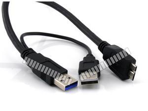 1M 3.3 Ft USB A Male 3.0 to Micro USB 3.0 with Extra USB A Cable for Power Data Transfer for External Hard Disk Drive HDD Samsung Galaxy Note 3 III N900 S5 GS5 G900 Compactable with USB A 2.0 - OEM 1M 3.3 Ft USB A Male 3.0 to Micro USB 3.0 with Extra USB A Cable for Power Data Transfer for External Hard Disk Drive HDD Samsung Galaxy Note 3 III N900 S5 GS5 G900 Compactable with USB A 2.0 - OEM