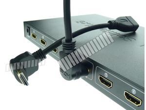6 inch 15cm 90 270 Degree Right Angle Short Extension Cable HDMI V1.4 Type A Male to Female Adapter Support 3D 2K x 4K 1080P Gold Plated Works with HDMI V1.3 HDTV PC -OEM 6 inch 15cm 90 270 Degree Right Angle Short Extension Cable HDMI V1.4 Type A Male to Female Adapter Support 3D 2K x 4K 1080P Gold Plated Works with HDMI V1.3 HDTV PC -OEM