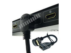 270 90 Degree Right Angle 6 inch 15cm Short Extension Cable HDMI V1.4 Type A Male to Female Adapter Support 3D 2K x 4K 1080P Gold Plated Works with HDMI V1.3 HDTV PC -OEM 270 90 Degree Right Angle 6 inch 15cm Short Extension Cable HDMI V1.4 Type A Male to Female Adapter Support 3D 2K x 4K 1080P Gold Plated Works with HDMI V1.3 HDTV PC -OEM