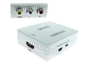 HDMI to RCA AV CVBS Converter Box Auto Adjust Resolution Composite 1080P with External USB Power Source Support NTSC PAL Adapter Connector OEM HDMI to RCA AV CVBS Converter Box Auto Adjust Resolution Composite 1080P with External USB Power Source Support NTSC PAL Adapter Connector OEM