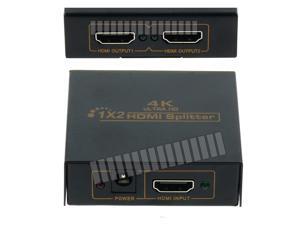 4K 1 in 2 out HDMI Splitter Box 4Kx2K 1080P HDMI 1.4 Ultra HD Support 3D HDCP Compliant 19 Pin Full HD Compatible with HDMI 1.3 Female to Female HDMI Hub Extender Connector 1x2 Switch Dual Screen OEM 4K 1 in 2 out HDMI Splitter Box 4Kx2K 1080P HDMI 1.4 Ultra HD Support 3D HDCP Compliant 19 Pin Full HD Compatible with HDMI 1.3 Female to Female HDMI Hub Extender Connector 1x2 Switch Dual Screen OEM