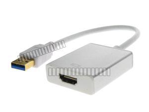 Fast Heat Lost USB 3.0 Male to HDMI Female Short Adapter Cable with Audio Output Alloy Metallic Case Converter PC Laptop to HDMI Display HDTV 1920 x 1080P AV Adapter Windows Mac OS Multi Screen OEM Fast Heat Lost USB 3.0 Male to HDMI Female Short Adapter Cable with Audio Output Alloy Metallic Case Converter PC Laptop to HDMI Display HDTV 1920 x 1080P AV Adapter Windows Mac OS Multi Screen OEM