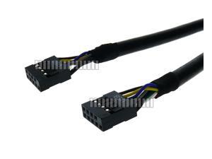 50cm 1.6Ft Motherboard USB Header 9 Pin Female to Female Extension Cable Coupler Gender Changer Connection Adapter Computer USB Internal Cable OEM 50cm 1.6Ft Motherboard USB Header 9 Pin Female to Female Extension Cable Coupler Gender Changer Connection Adapter Computer USB Internal Cable OEM
