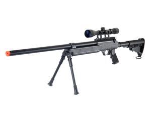 Well SR-2 Airsoft Spring Sniper Rifle Metal Scope Bipod Package MB06AB 470 FPS Well SR-2 Airsoft Spring Sniper Rifle Metal Scope Bipod Package MB06AB 470 FPS
