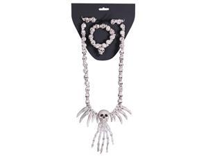 Necklace Bracelet Combo-Skulls Necklace Bracelet Combo-Skulls