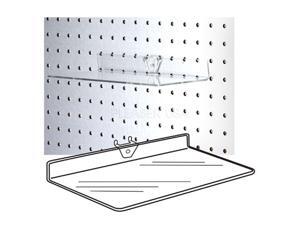 SHOE SHELVES- Clear Acrylic Pegboard Shelf SHOE SHELVES- Clear Acrylic Pegboard Shelf