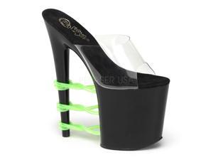 FLAMINGO-801T-3, 8" Heel, 4" Slide Sandal FLAMINGO-801T-3, 8" Heel, 4" Slide Sandal
