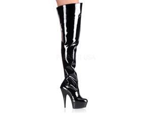 DELIGHT-3010, 5 3 4" Stiletto Heel Thigh Boot DELIGHT-3010, 5 3 4" Stiletto Heel Thigh Boot