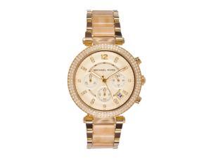 Michael Kors Parker Gold Tone Horn Crystal Womens Watch MK5632 Michael Kors Parker Gold Tone Horn Crystal Womens Watch MK5632