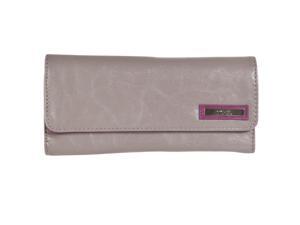 Kenneth Cole Reaction Womens Pebbled Trifold Wallet, Grey Kenneth Cole Reaction Womens Pebbled Trifold Wallet, Grey