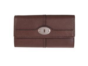 Fossil Womens Vintage Black Trifold Clutch Wallet, Espresso Fossil Womens Vintage Black Trifold Clutch Wallet, Espresso