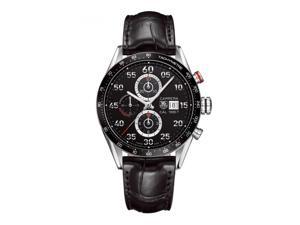 Tag Heuer Men's Carrera Calibre 1887 Black Leather Strap Chronograph Watch Tag Heuer Men's Carrera Calibre 1887 Black Leather Strap Chronograph Watch