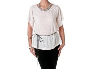 Route 3 Women's Sheer Jacquard Top, Ivory, Size Medium Route 3 Women's Sheer Jacquard Top, Ivory, Size Medium