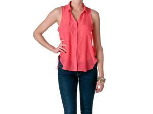 DNA Couture Women's Chiffon Sleeveless Blouse, Pink, Size Medium DNA Couture Women's Chiffon Sleeveless Blouse, Pink, Size Medium