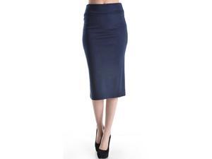 Azules Women's below the Knee Pencil Skirt, Navy, Size Small Azules Women's below the Knee Pencil Skirt, Navy, Size Small