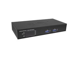 BV-Tech BV-SW1601E, 16-Port PoE Switch, 16 PoE Ports with Additional 1 Gigabit Uplink Port, 802.3af Compliant, High Power 250W, DIP Switch to Allocate Power BV-Tech BV-SW1601E, 16-Port PoE Switch, 16 PoE Ports with Additional 1 Gigabit Uplink Port, 802.3af Compliant, High Power 250W, DIP Switch to Allocate Power