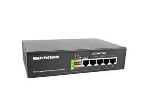 BV Tech BV-SW501G, 5-Port Gigabit Full Power PoE Switch, 4 Gigabit PoE Ports With 1 Additional Gigabit Uplink Ports, High Power Budget 65W - 802.3at Compliant BV Tech BV-SW501G, 5-Port Gigabit Full Power PoE Switch, 4 Gigabit PoE Ports With 1 Additional Gigabit Uplink Ports, High Power Budget 65W - 802.3at Compliant