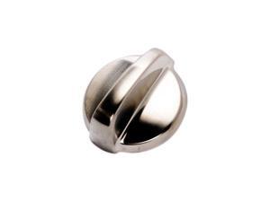 GE WB03T10284 Plastic Burner Knob for Stove - Stainless Steel Finish GE WB03T10284 Plastic Burner Knob for Stove - Stainless Steel Finish