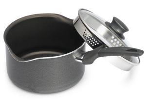 Bialetti 6165 Italian Collection Covered Sauce Pan, 2 Quart, Charcoal Bialetti 6165 Italian Collection Covered Sauce Pan, 2 Quart, Charcoal