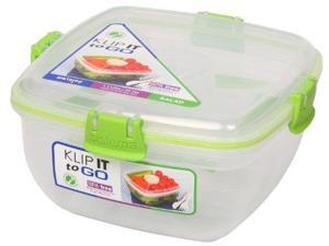 Sistema Klip It Salad to Go Containers with Color Accented Clips Sistema Klip It Salad to Go Containers with Color Accented Clips
