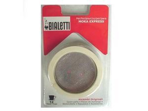 3 gaskets and 1 filter for coffeepots Bialetti aluminum 12 e 18 cups 3 gaskets and 1 filter for coffeepots Bialetti aluminum 12 e 18 cups