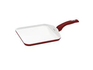 Bialetti Aeternum Red 7198 Square Griddle, 10-inch Bialetti Aeternum Red 7198 Square Griddle, 10-inch