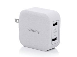 Lumsing® 17W 2 Ports USB Wall Charger With Intelligent Control Chipset for iPhone 6S/6/6Plus/5S/5,ipad air2,1,ipad mini3,2,1,ipad 4,3,2,ipod,Samsung Galaxy/Note,HTC Nexus,Blackberry,LG And More Lumsing® 17W 2 Ports USB Wall Charger With Intelligent Control Chipset for iPhone 6S/6/6Plus/5S/5,ipad air2,1,ipad mini3,2,1,ipad 4,3,2,ipod,Samsung Galaxy/Note,HTC Nexus,Blackberry,LG And More