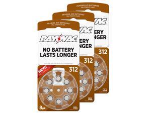 Hearing Aid Battery L312ZA-8ZM/24 Rayovac 24pk, Size 312, Mercury Free Hearing Aid Battery L312ZA-8ZM/24 Rayovac 24pk, Size 312, Mercury Free