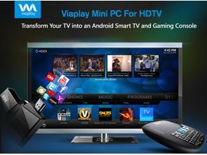Viaplay Via-TV T1H1 Android Mini PC Smart TV Stick Dongle Box Dual Core Cortex - KODI(XBMC) 16.1 JARVIS Fully Loaded with Wireless Smart Controller Viaplay Via-TV T1H1 Android Mini PC Smart TV Stick Dongle Box Dual Core Cortex - KODI(XBMC) 16.1 JARVIS Fully Loaded with Wireless Smart Controller