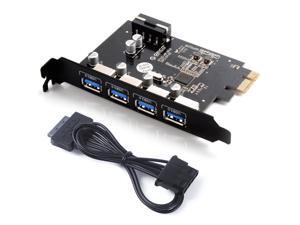 Desktop 4 Port USB3.0 PCI-Express control adapter card with PCI Bracket for Mac/Windows Desktop 4 Port USB3.0 PCI-Express control adapter card with PCI Bracket for Mac/Windows