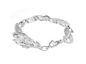 Plated White Gold Sterling Silver 925 Bracelet Women Phoenix Bangle Fashion Girl Hand Chain Charms Jewelry Plated White Gold Sterling Silver 925 Bracelet Women Phoenix Bangle Fashion Girl Hand Chain Charms Jewelry