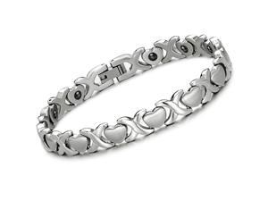 Luxury Silver Bracelet Stainless Steel Health Magnetic Bangle Fashion Boy Hand Chain Charms Jewelry Womens Luxury Silver Bracelet Stainless Steel Health Magnetic Bangle Fashion Boy Hand Chain Charms Jewelry Womens