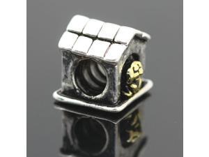 Red Crystal Stone 925 Sterling Silver European Charm Bead for Pandora Bracelet Necklace Chain Red Crystal Stone 925 Sterling Silver European Charm Bead for Pandora Bracelet Necklace Chain
