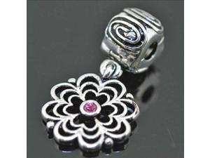 925 Sterling Silver Bead Marigold Flower Clip European Charm Fit Snake Chain Bracelet Female Jewelry 925 Sterling Silver Bead Marigold Flower Clip European Charm Fit Snake Chain Bracelet Female Jewelry