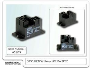 Generac 0C2174 RELAY 12V 25A SPST Generac 0C2174 RELAY 12V 25A SPST