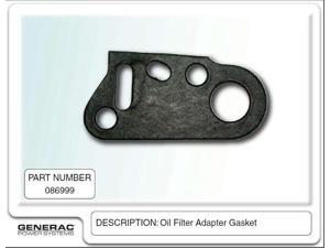 Generac Guardian Generator Oil Filter mount Adapter Gasket Part # 086999 Generac Guardian Generator Oil Filter mount Adapter Gasket Part # 086999