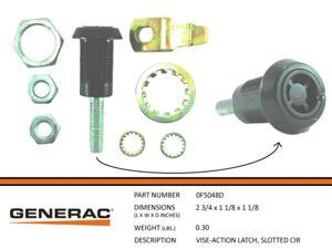 Generac Slotted Circle Vise-Action Latch Part# 0F5048D Generac Slotted Circle Vise-Action Latch Part# 0F5048D