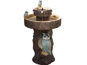 Owl 2-Tier Solar-on-Demand Fountain Owl 2-Tier Solar-on-Demand Fountain